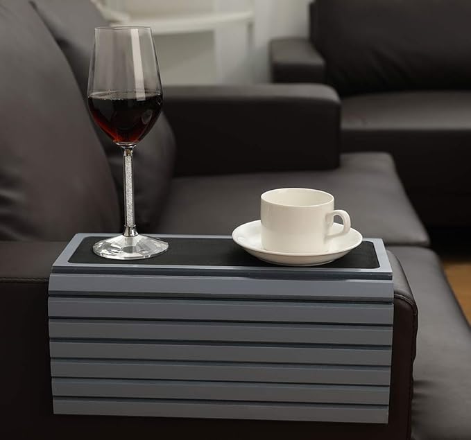 GEHE Sofa Arm Tray Table for Couch Flexible/Foldable Sofa Tray Couch arm Table - Image 3