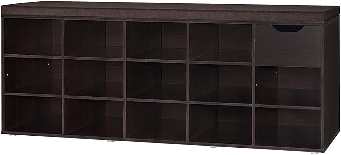 DINZI LVJ Shoe Bench, Entryway Storage Bench by DINZILVJ