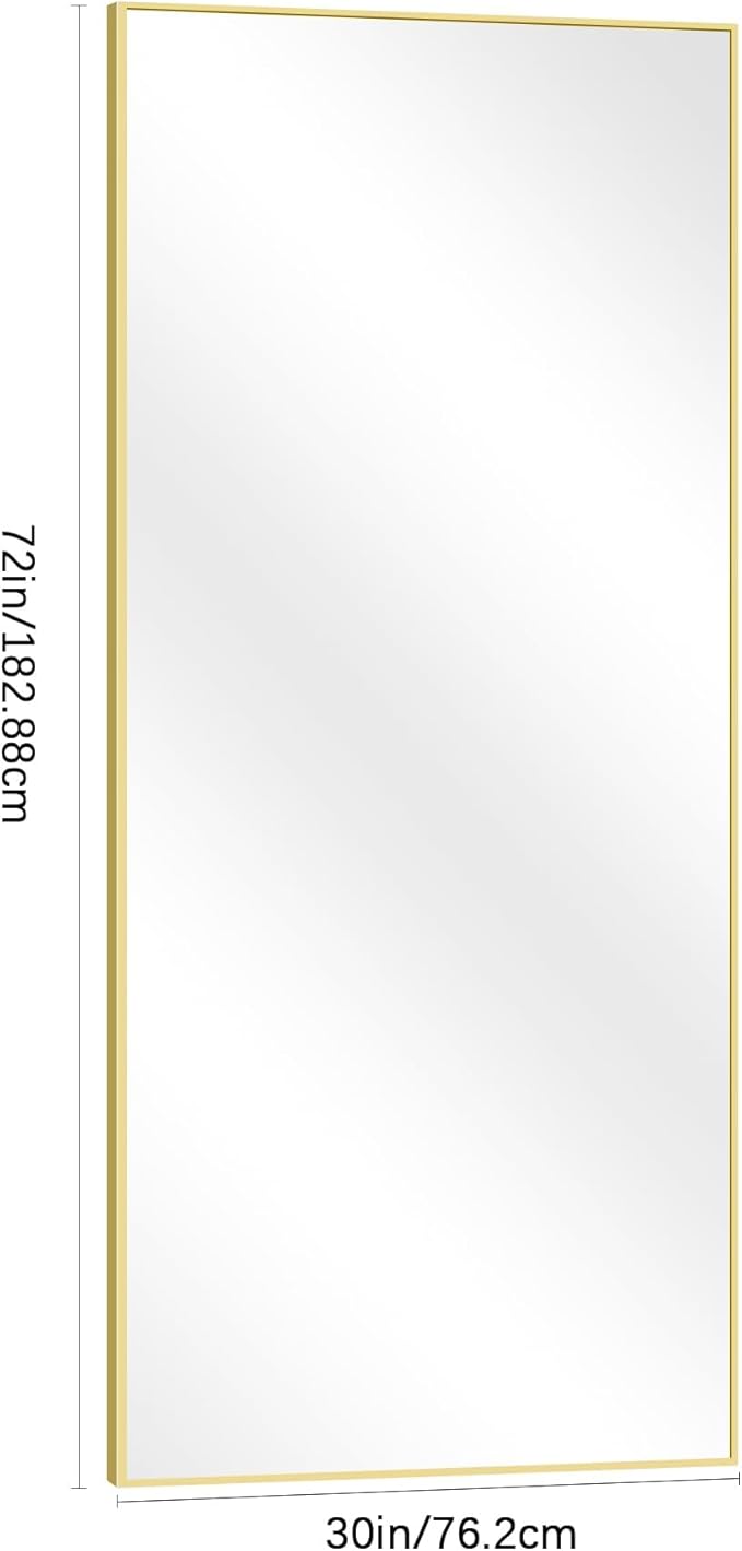 30x72inch Bathroom Mirror, Large Rectangular Wall Mirrors - Image 7