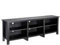 ROCKPOINT Classic TV Stand Storage Media Console Entertainment Center by ROCKPOINT