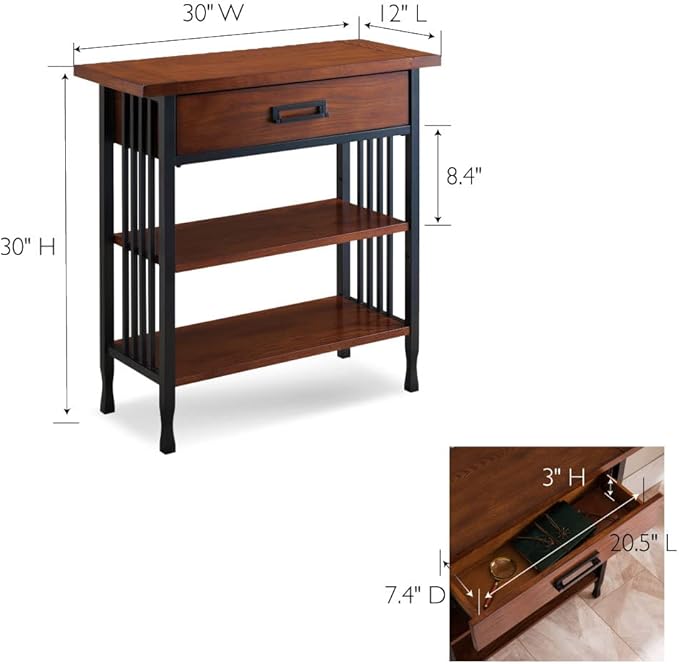 Leick Home SINCE 1912 Ironcraft Foyer Bookcase - Image 3