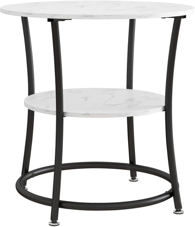 BOFENG Round Coffee Table Side Table, Round End Table - Image 8