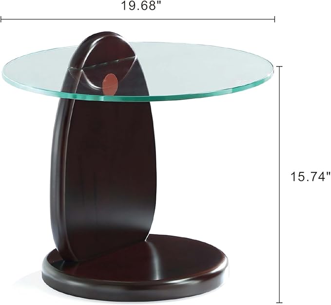 Manhattan Comfort Artesia Round End Table - Image 7