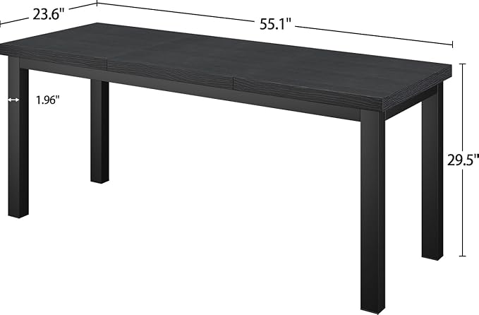 55.1 Inch Small Computer Desk, Home Office Desk, Modern Table - Image 7
