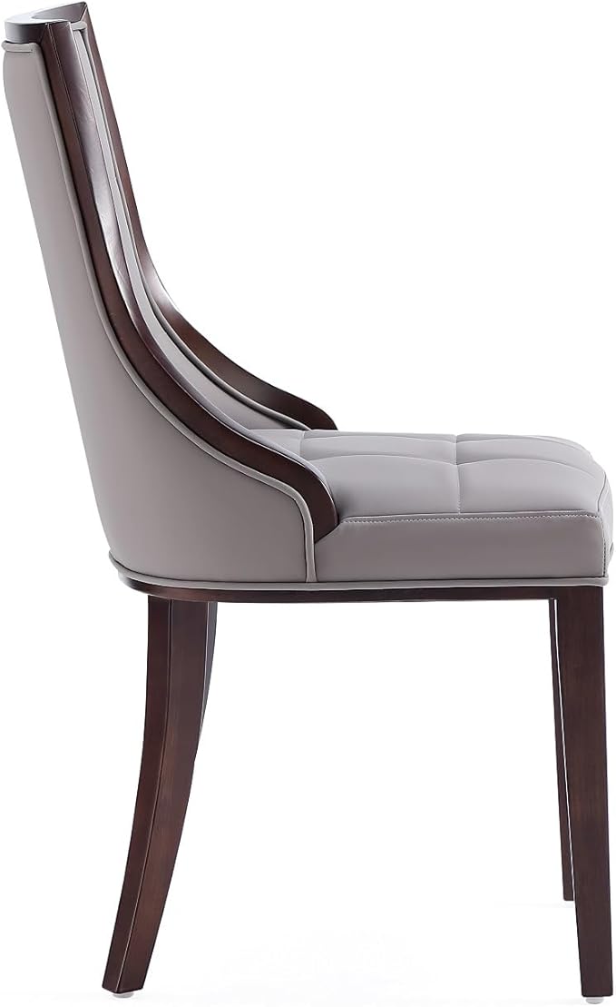 Manhattan Comfort Fifth Avenue Faux Leather Dining Chairs, Parsons Accent - Image 6