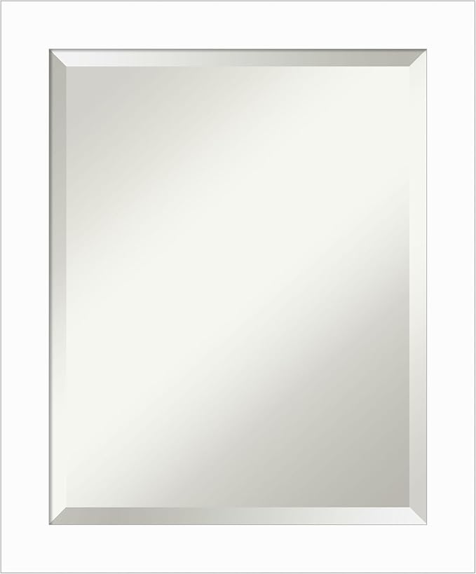 Amanti Art White Bathroom Mirror by AmantiArt