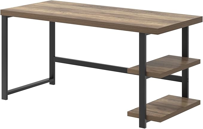 FOLUBAN Computer Desk, Modern Home Office Desk - Image 9