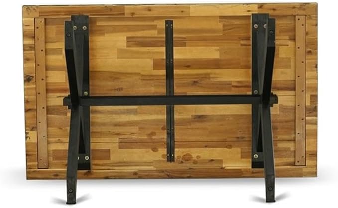 East West Furniture XT676 X-Style Dining Room Table - Image 5