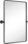 TEHOME Pivot Oil Rubbed Bronze Rectangle Bathroom Mirror Beveled Tilting by TEHOME