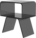 Acrylic Nightstand Side Table Modern nightstand Clear Home Decor Display End by zoneshare