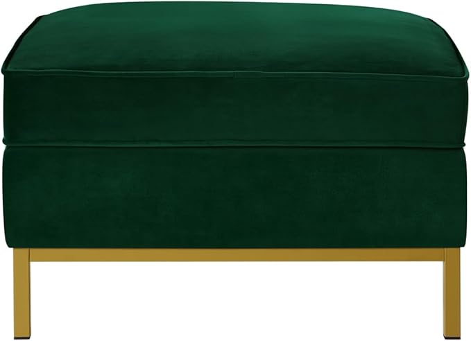 24KF Large Square Couch Ottoman Velvet Ottoman, Upholstered Velvet Padded - Image 3
