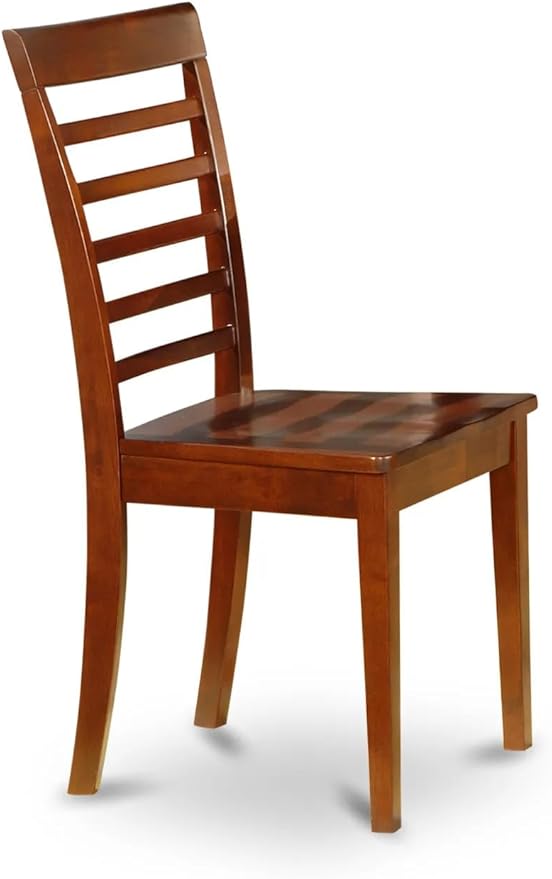 East West Furniture DOML7-MAH-W 7 Piece Dining Set Consist of a Rectangle - Image 9