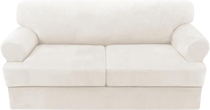 H.VERSAILTEX Sofa Cover 3 Piece T Cushion Loveseat Slipcovers Thick Velvet by HVERSAILTEX