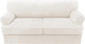 H.VERSAILTEX Sofa Cover 3 Piece T Cushion Loveseat Slipcovers Thick Velvet by HVERSAILTEX