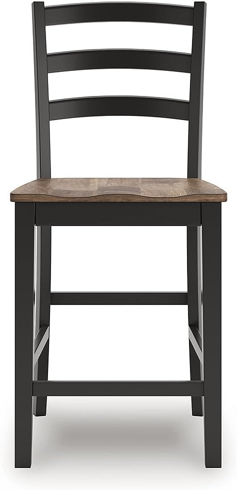 Signature Design by Ashley Wildenauer Farmhouse Armless Ladder Back Counter - Image 6