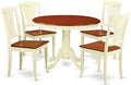 East West Furniture HLAV5-BMK-W 5 Piece Kitchen Table Set by EastWestFurniture