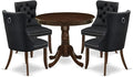 East West Furniture ANDA5-AWA-12 5 Piece Kitchen Table Set Includes a Round by EastWestFurniture