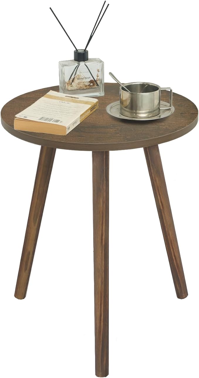 AWASEN Round Side Table, Small End Table - Image 3