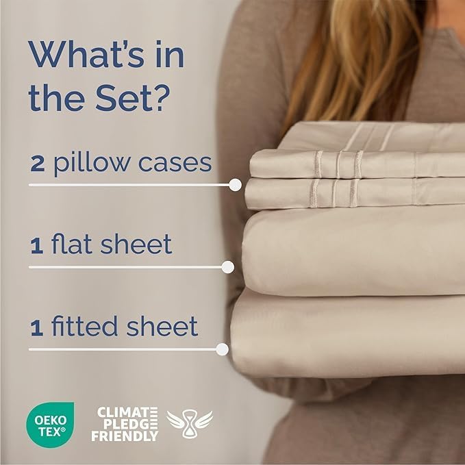 King Size 4 Piece Sheet Set - Image 2
