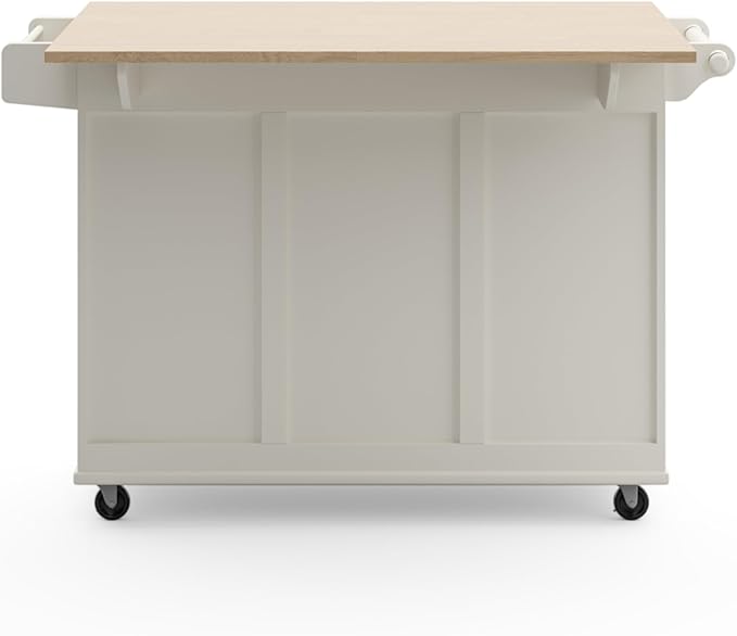 Homestyles Dolly Madison Off-White Mobile Kitchen Island Cart - Image 9