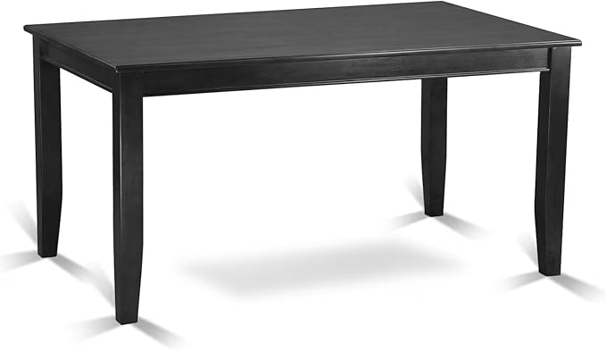 East West Furniture DUAB7-BLK-61 7 Piece Kitchen Table & Chairs Set Consist of - Image 3