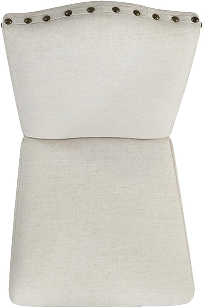 HomePop Home Decor | Classic Upholstered Parsons Dining Chairs | Curver Top - Image 8