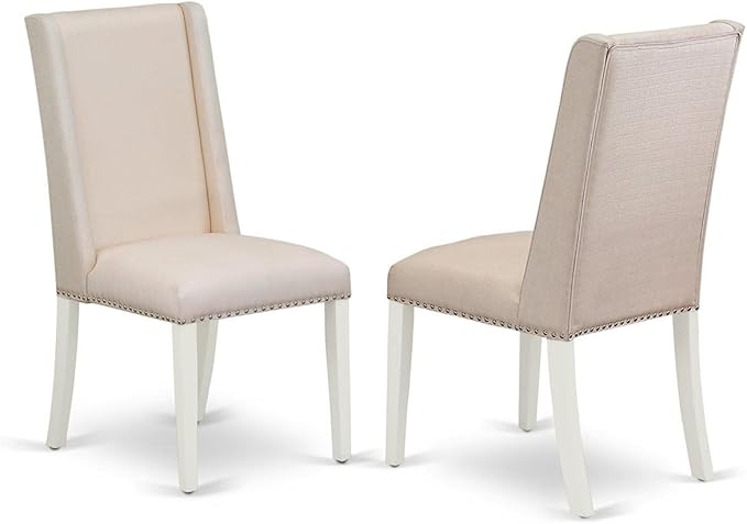 East West Furniture ANFL3-LWH-01 3 Piece Dining Room Furniture Set Contains a - Image 3