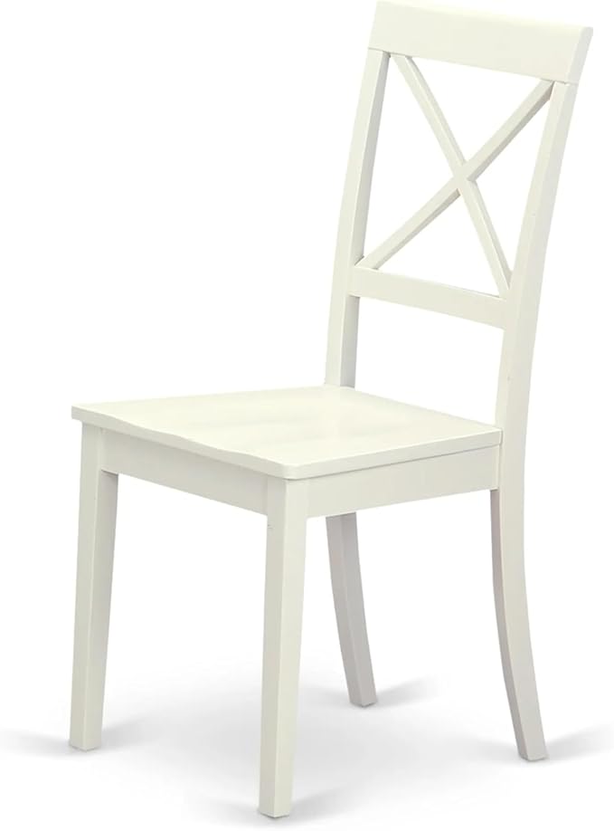 East West Furniture VABO5-LWH-W 5 Piece Kitchen Table Set - Image 10