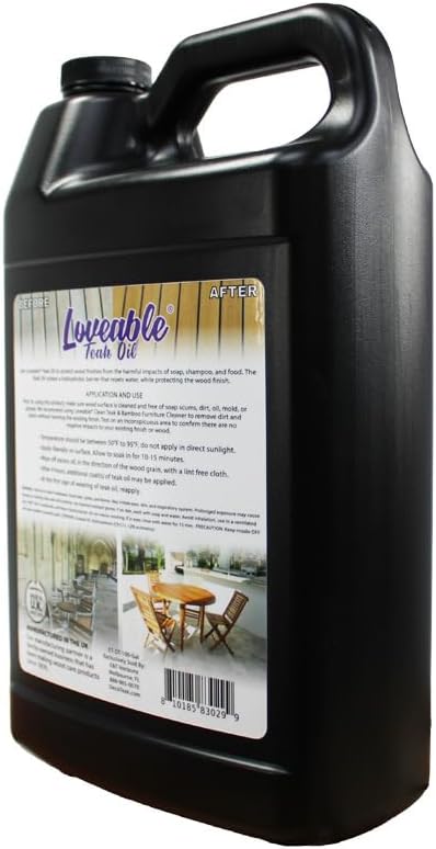 EcoDecors Loveable Teak Oil – 1 Gallon, Indoor and Outdoor Wood Protector - Image 5