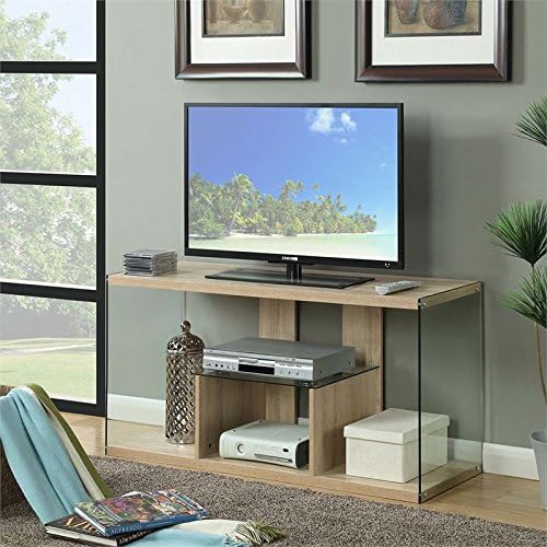 Convenience Concepts SoHo TV Stand, Weathered White - Image 4