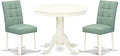 East West Furniture ANAS3-LWH-43 3 Piece Dining Table Set consists A Dinner by EastWestFurniture