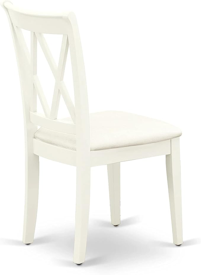 East West Furniture HBCL3-LWH-C 3 Piece Dining Table Set - Image 9