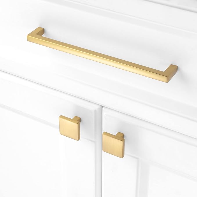 KOOFIZO 30-Pack Solid Square Bar Cabinet Handle - Image 3