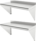 12''x24'' - 2PACKS Wall Mounted Stainless Steel Shelf NSF Commercial Metal Wall by STEELBUS