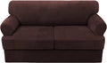 H.VERSAILTEX Sofa Cover 3 Piece T Cushion Loveseat Slipcovers Thick Velvet by HVERSAILTEX