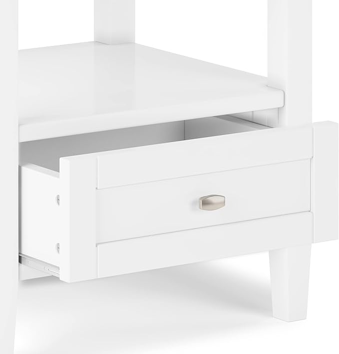 SIMPLIHOME Warm Shaker SOLID WOOD 20 inch Wide Rectangle Transitional End Table - Image 7