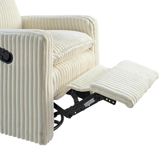 Oxford Baby Uptown Upholstered Swivel Glider and Recliner Nursery Chair - Image 8