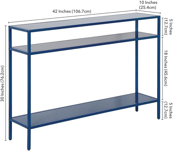 Henn&Hart 42" Wide Rectangular Console Table - Image 3