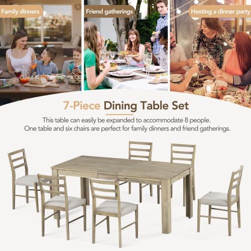 SogesHome 7-Piece Dining Table Set - Image 3