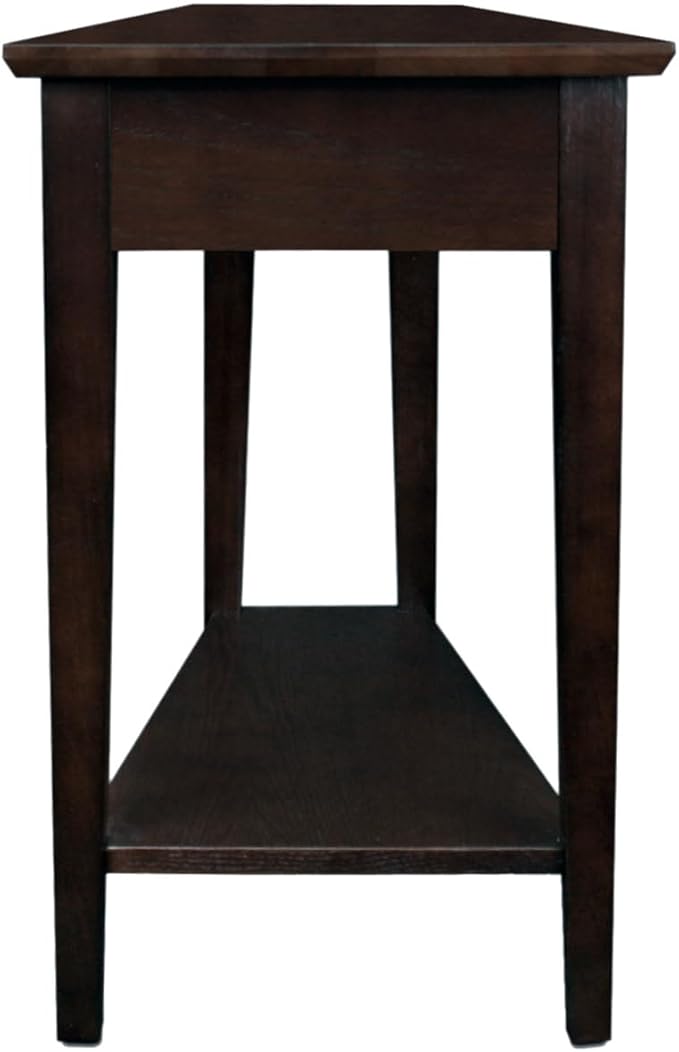 Leick Home Teegan Solid Wood Recliner Wedge End Side Table - Image 9