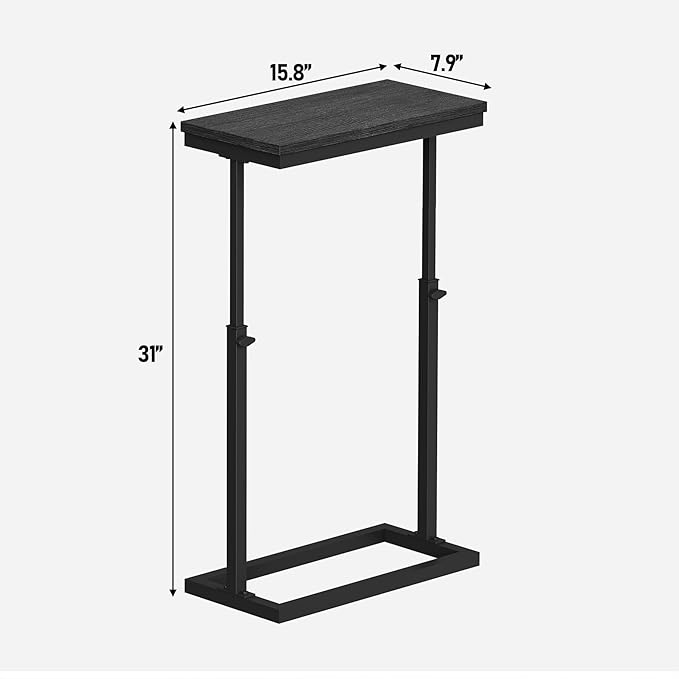 TUTOTAK End Table, Side Table, Tall Couch Table, Sofa Table, Living Room - Image 8