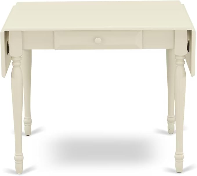East West Furniture MZNO3-LWH-W 3 Piece Kitchen Table Set - Image 9