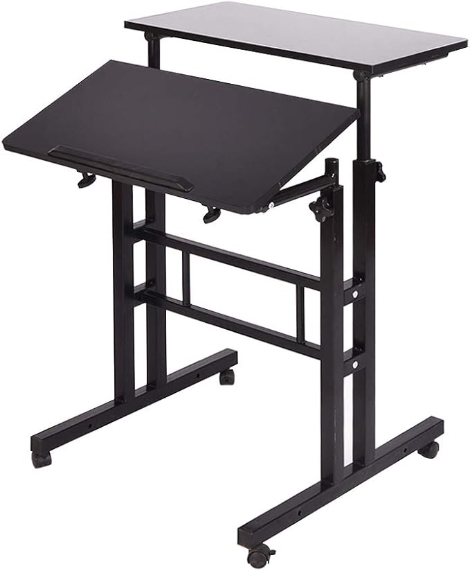 soges 23.6inches Height Adjustable Desk Laptop Desk on The Wheels, Rolling by soges