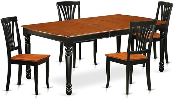 East West Furniture DOAV5-BCH-W 5 Piece Kitchen Table Set by EastWestFurniture