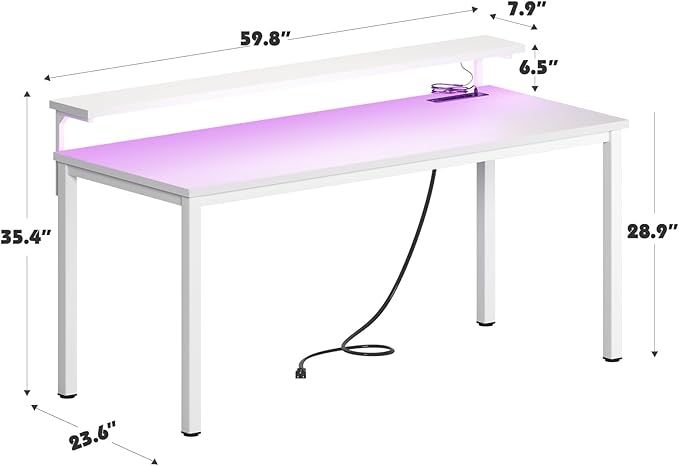 DlandHome Computer Desk 60” - Image 3