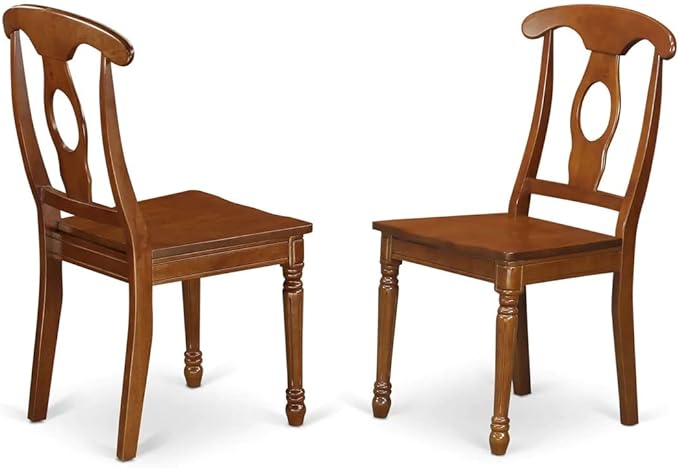 East West Furniture PSNA5-SBR-W 5 Piece Dining Room Furniture Set Includes a - Image 4
