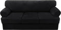 H.VERSAILTEX Sofa Cover 4 Piece T Cushion Sofa Slipcovers Velvet Couch Cover by HVERSAILTEX