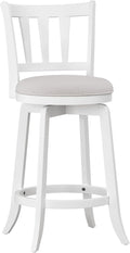 HILLSDALE Presque ISLE Wood Counter Height Swivel Stool White by HillsdaleFurniture