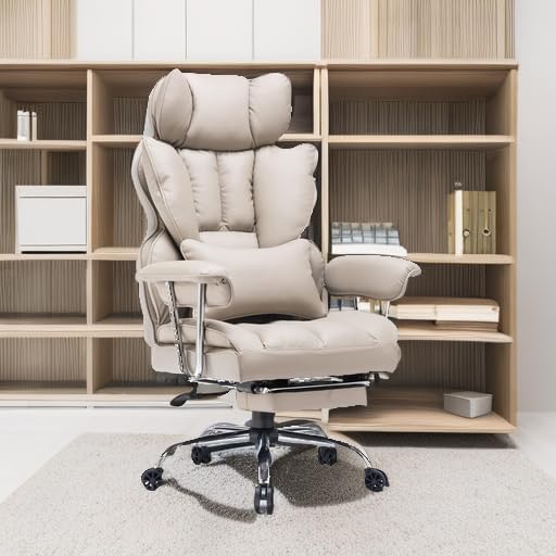 Efomao Big and Tall Office Chair 400lbs – High Back PU Leather Executive Chair - Image 6