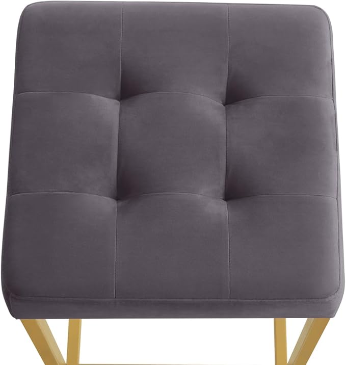 24KF Contemporary Counter Height Bar Stool Set of 2 - Image 5